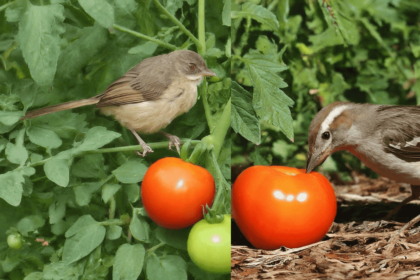 do birds eat tomato plants